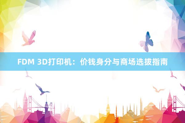 FDM 3D打印机：价钱身分与商场选拔指南